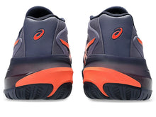 Load image into Gallery viewer, Asics Men's Gel Resolution X Hard Court WIDE 2E (Greyish Purple/Nova Orange)