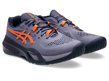 Load image into Gallery viewer, Asics Men's Gel Resolution X Hard Court WIDE 2E (Greyish Purple/Nova Orange)