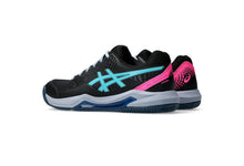 Load image into Gallery viewer, Asics Men's Gel Dedicate Padel Clay (Black/Energy Aqua)