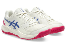 Load image into Gallery viewer, Asics Junior Gel-Dedicate 8GS (Cream/Dark Cobalt)
