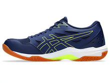 Load image into Gallery viewer, Asics Men's Gel Rocket 11 Indoor (Blue Expanse/Safety Yellow)