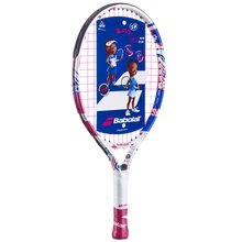 Load image into Gallery viewer, Babolat Junior B'Fly 17" Racquet (White/Pink/Purple) & Cover