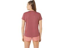 Load image into Gallery viewer, Asics Women's Silver Short Sleeve Top (Burgandy)