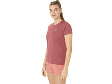 Load image into Gallery viewer, Asics Women's Silver Short Sleeve Top (Burgandy)