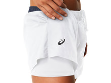 Load image into Gallery viewer, Asics Women's Court Tennis SHORT (Brilliant White)