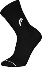Load image into Gallery viewer, Head Half Cushion Crew Sock (3 pair) Black