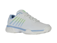 Load image into Gallery viewer, K-Swiss Women's Hypercourt Express 2 Clay Court (Lucent White/ Dutch Canal/ Paradise Green)