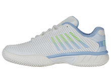 Load image into Gallery viewer, K-Swiss Women's Hypercourt Express 2 Clay Court (Lucent White/ Dutch Canal/ Paradise Green)