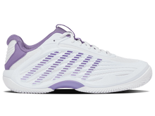 Load image into Gallery viewer, K-Swiss Women's Hypercourt Express 3 Clay Court (White/Purple)