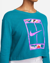 Load image into Gallery viewer, Nike Women&#39;s Dri-Fit Slam CROPPED Long-Sleeve Top
