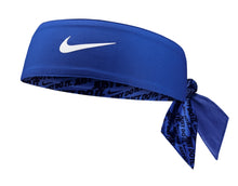 Load image into Gallery viewer, Nike DRI-FIT Printed Reversible Tennis Head Tie (Royal/Obsidian)