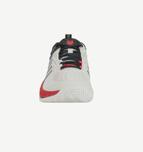 Load image into Gallery viewer, K-Swiss Men's Hypercourt Supreme 2 HB Clay Court (Bright White/Stretch Limo/Red)
