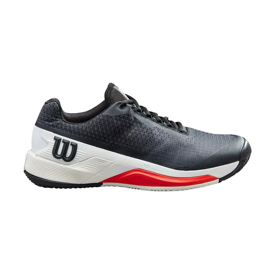 Wilson Rush Pro 4.0 Clay Black White Poppy Prelli Tennis