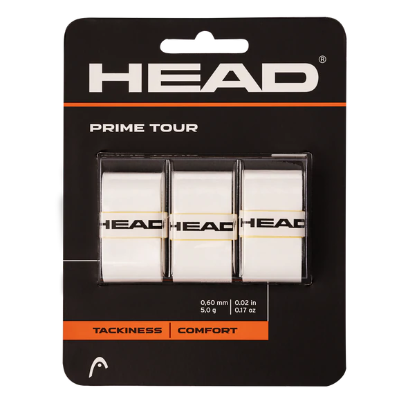 Head Prime Tour Overgrip White (3 Pack)