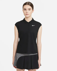 Nike Women's Victory Tennis Polo Shirt (Black)