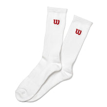 Load image into Gallery viewer, Wilson Men's Crew Sock White (3 pairs)