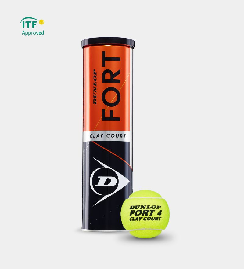 Dunlop Fort Clay Court 4 Ball Can