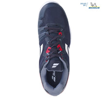 Load image into Gallery viewer, BABOLAT Men&#39;s SFX3 All Court (Black/Poppy) Wide
