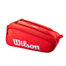Load image into Gallery viewer, Wilson Super Tour 9 Racquet Bag (Red)