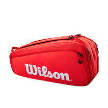Load image into Gallery viewer, Wilson Super Tour 9 Racquet Bag (Red)