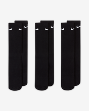 Load image into Gallery viewer, Nike Everyday Cushioned Training Crew Socks (3 Pairs) Black