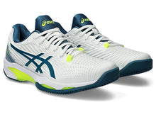 Load image into Gallery viewer, Asics Men&#39;s Solution Speed FF 2 Clay Court (White/Restful Teal)
