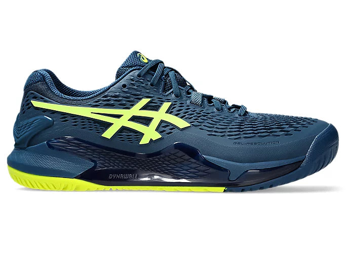Asics Men's Gel Resolution 9 Hard Court WIDE 2E (Mako Blue