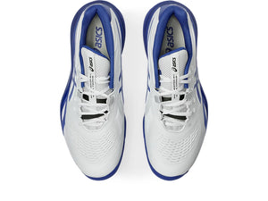 Asics Men's Gel Resolution X Hard Court WIDE 2E (White/Dark Cobalt)