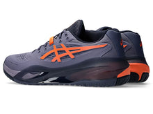 Load image into Gallery viewer, Asics Men&#39;s Gel Resolution X Hard Court WIDE 2E (Greyish Purple/Nova Orange)
