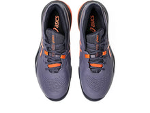 Load image into Gallery viewer, Asics Men&#39;s Gel Resolution X Hard Court WIDE 2E (Greyish Purple/Nova Orange)
