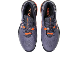 Asics Men's Gel Resolution X Hard Court WIDE 2E (Greyish Purple/Nova Orange)