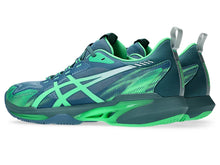 Load image into Gallery viewer, Asics Men's SonicSmash FF Padel Shoe (Blue/Green)
