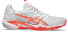 Load image into Gallery viewer, Asics Women&#39;s Solution Speed FF 3 Clay Court (White/Coral)
