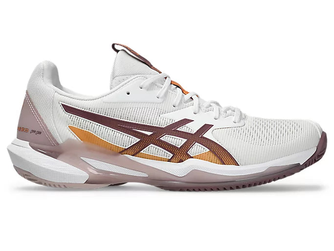 Asics Women's Solution Speed FF 3 Clay Court (White/Dusty Mauve)