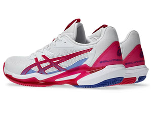 Asics Women's Solution Speed FF 3 Clay Court (White/Bright Rose