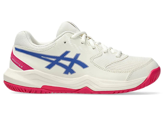 Asics Junior Gel-Dedicate 8GS (Cream/Dark Cobalt)