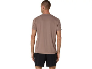 Asics Men's Court Graphic Tee (Taupe Grey/ Saxon Green)