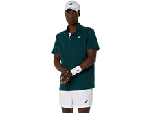 Load image into Gallery viewer, Asics Men&#39;s Court Polo (Saxon Green)
