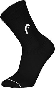 Head Half Cushion Crew Sock (3 pair) Black