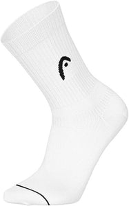 Head Half Cushion Crew Sock (3 pair) White