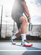 Load image into Gallery viewer, HEAD Men's Revolt Pro 5.0 Tennis Shoes All Court (White/Navy/Red)
