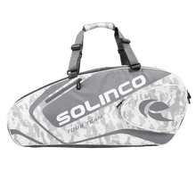 Load image into Gallery viewer, Solinco 6 Racquet Bag Whiteout v2 (Arctic Camo)
