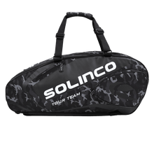 Load image into Gallery viewer, Solinco 6 Racquet Bag Blackout v2 (Midnight Camo)
