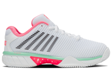 Load image into Gallery viewer, K-Swiss Women's Hypercourt Express 2 CLAY (White/Neon Pink/Black)
