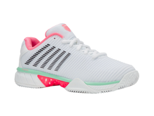 Load image into Gallery viewer, K-Swiss Women's Hypercourt Express 2 CLAY (White/Neon Pink/Black)
