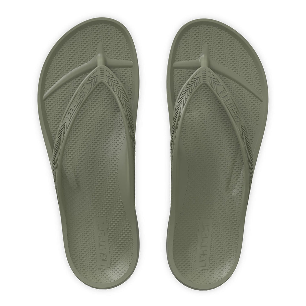 Lightfeet Arch Support Thongs (Khaki)