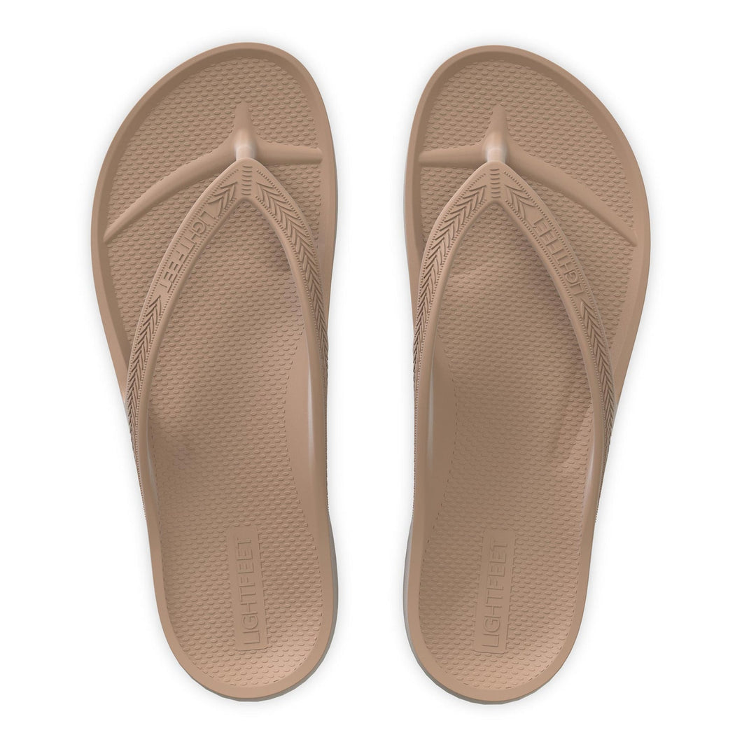 Lightfeet Arch Support Thongs (Latte)