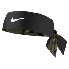 Load image into Gallery viewer, Nike DRI-FIT Printed Reversible Tennis Head Tie (Olive/Black)

