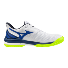 Load image into Gallery viewer, Mizuno Mens Wave Exceed Tour 7 CLAY (White/Blue/Yellow)
