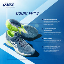 Load image into Gallery viewer, Asics Men&#39;s Court FF3 HC 2024 (Mako Blue/White)
